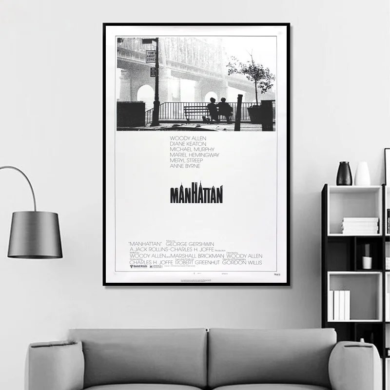 Manhattan Vintage Classic Movie Poster Home Decor Wall Art Canvas painting Print | Дом и сад