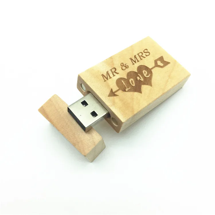 Флэш накопитель usb в деревянной коробке 8 ГБ 16 32 ГБ|USB флэш-накопители| |