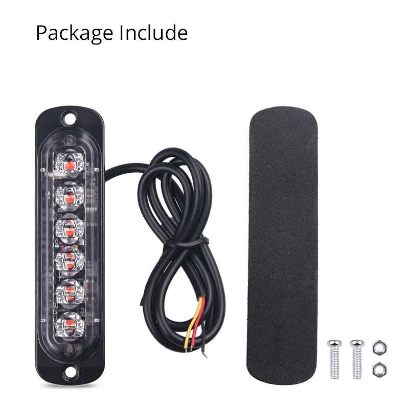 Универсальный Ультратонкий светодиодный предупредительный световой сигнал для