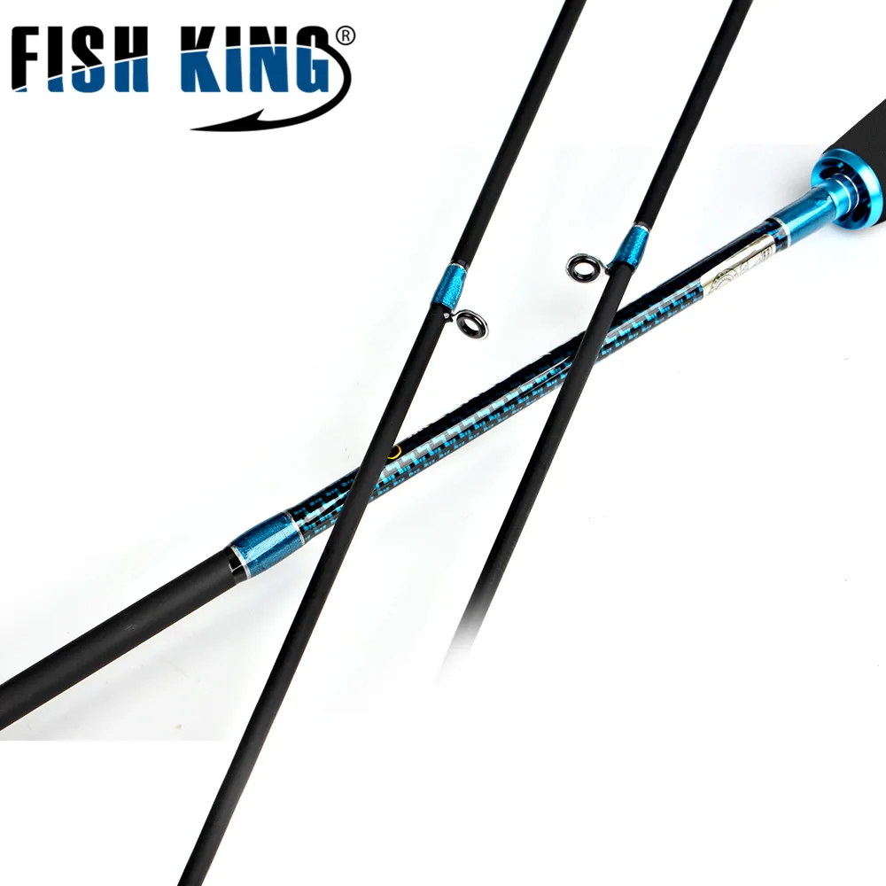 FISH KING карбоновая удочка для заброса приманки 2 1 м жесткая секционная m ML|baitcasting