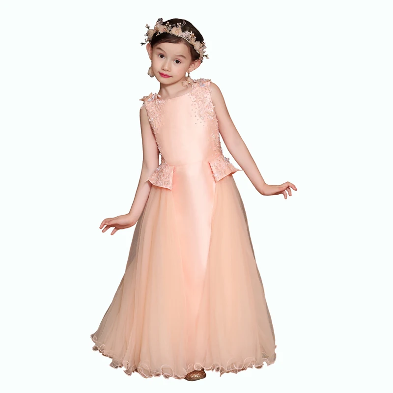 

Maternity Gown Mommy and Me Baby Clothes Mother Daughter Wedding Dresses Flower Lace Girls Dresses for Party Mom and Children