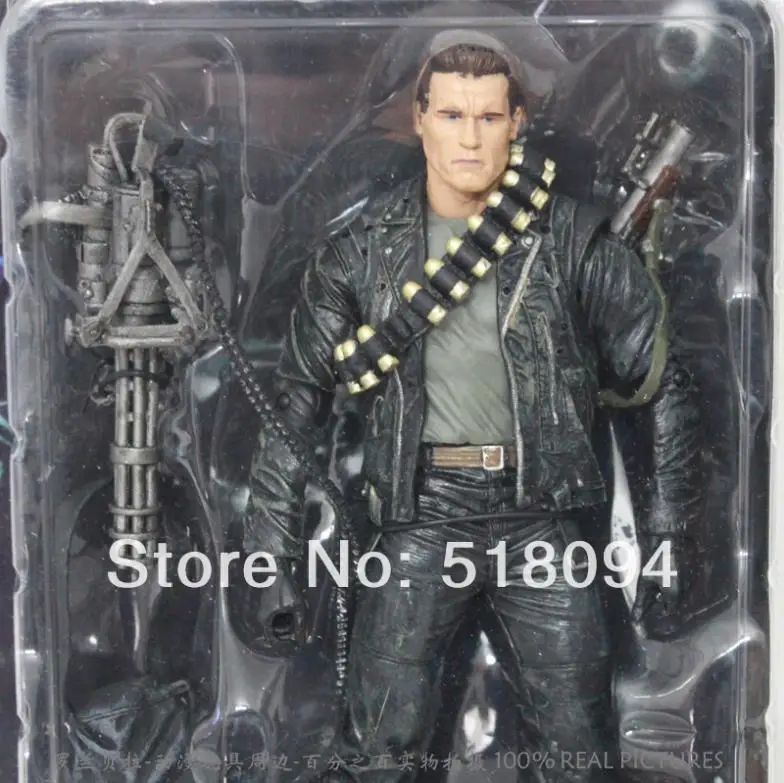 Бесплатная доставка NECA Терминатор 2 фигурку T 800 Cyberdyne Showdown ПВХ фигурка игрушки 7