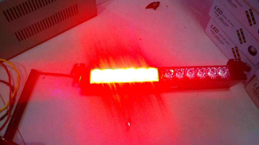 Светодиодный предупреждающий автомобильный фонарь на лобовое стекло 12 В 36 Вт