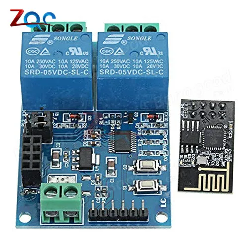 DC 5V ESP8266 ESP 01 2 WiFi реле канала модуль канальный релейный для IOT умный дом с помощью