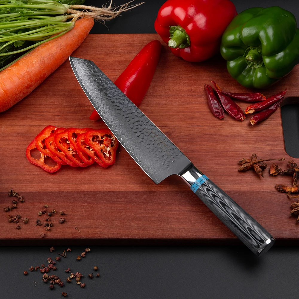 Mokithand японские Дамасские поварские ножи 8 дюймов VG10 кухонный нож 67 слоев стали острый нож для приготовления овощей и мяса G10 Ручка