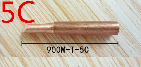 900M T 5C диамагнитный DIY Чистая медь паяльный наконечник сварочный для Hakko 936 FX 888D Saike