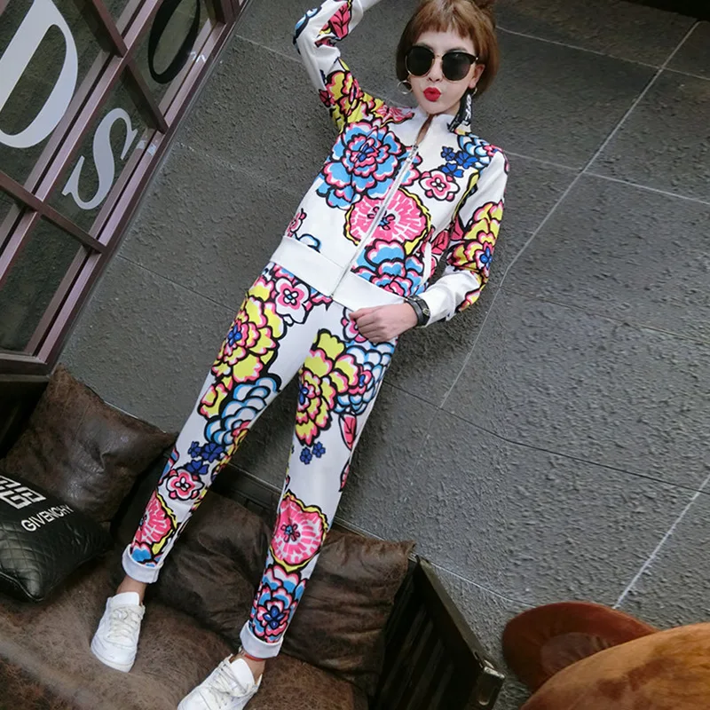 Осенниеспортивные комплекты модные повседневные женские спортивные костюмы 2019