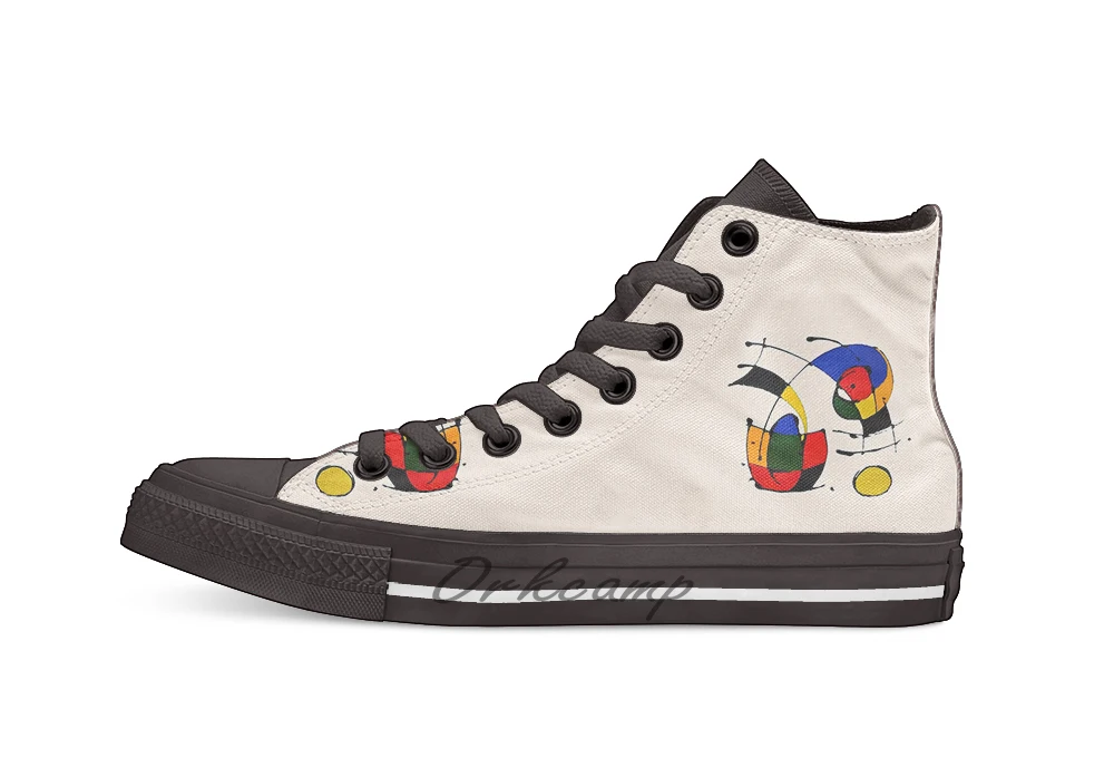 В стиле Joan Miro новый дизайн Повседневная парусиновая обувь на заказ Прямая