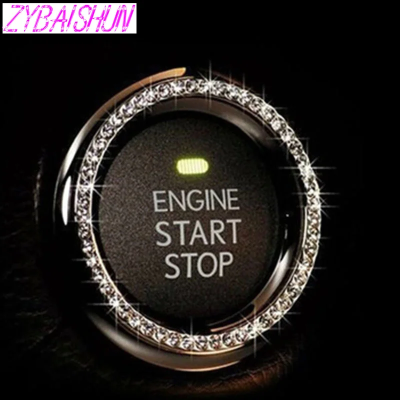 

ZYBAISHUN Ignition Switch Car Decoration Ring Stickers for Hyundai ix35 iX45 iX25 i20 i30 Sonata,Verna,Solaris,Elantra,Accent,