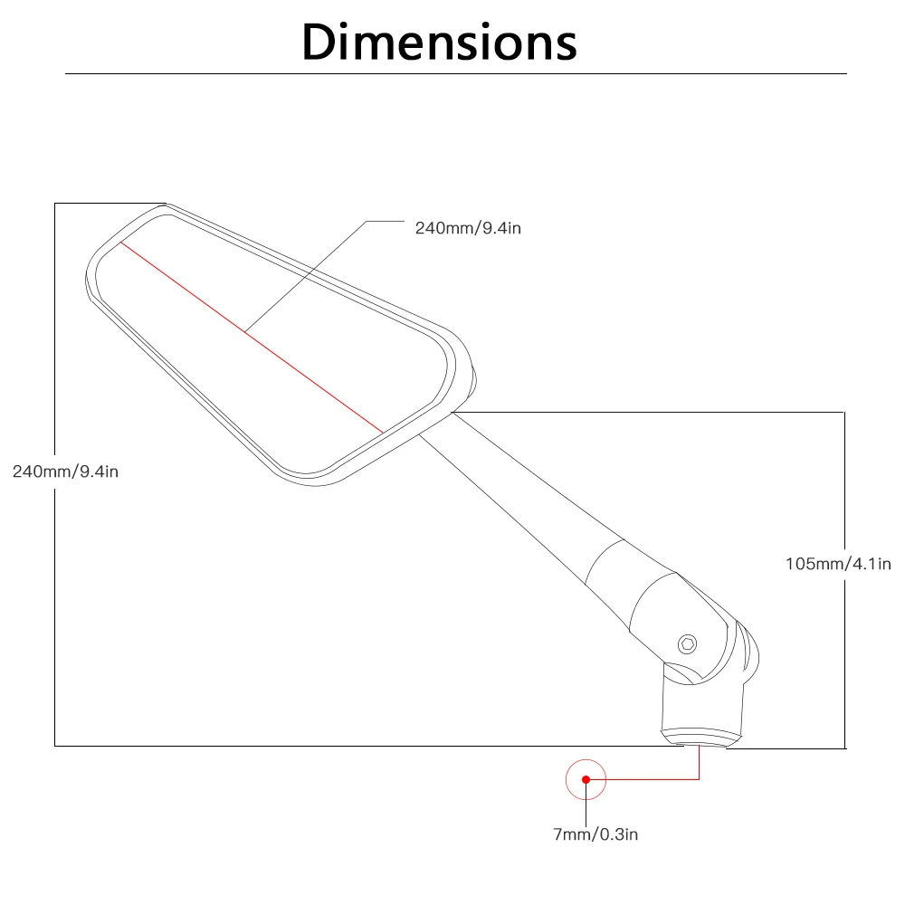 

Universal 1 PAIR Motorcycle Mirror moto bike Rearview Mirror Rear-View Mirrors Alloy Motorcycle Rear View Mirrors 8mm/10mm Blue