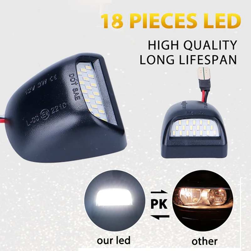 2x18SMD без ошибок светодиодный светильник номерного знака Лампы для Chevy Лавина 1500