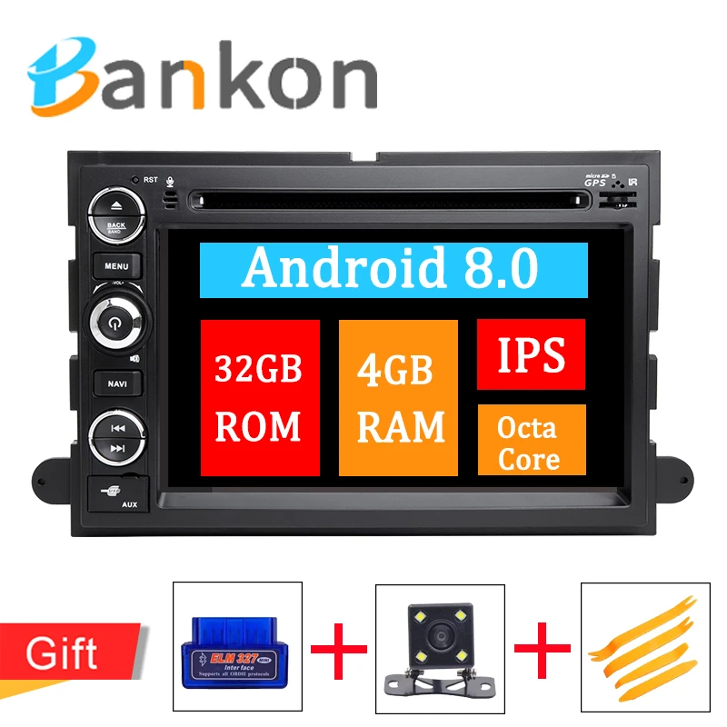 2 Din Android 8 0 Автомобильный Аудио мультимедийный плеер gps навигация для Ford F150 F250 Fusion