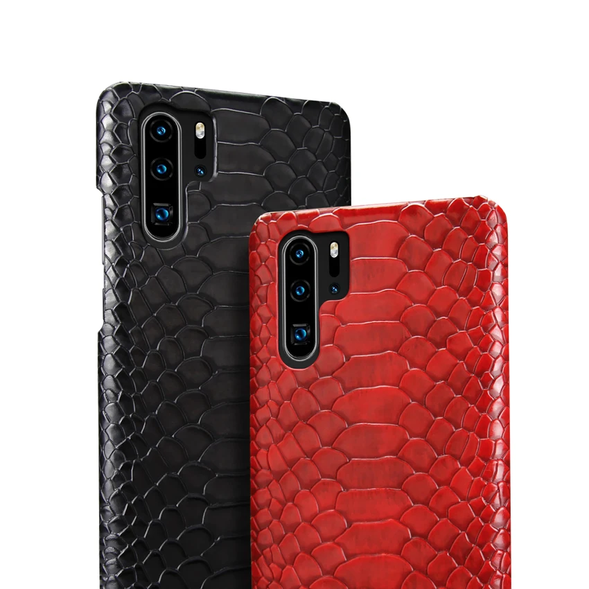 Роскошная имитация змеиной кожи кожаный чехол для телефона huawei P30 Pro Lite Nova/4e