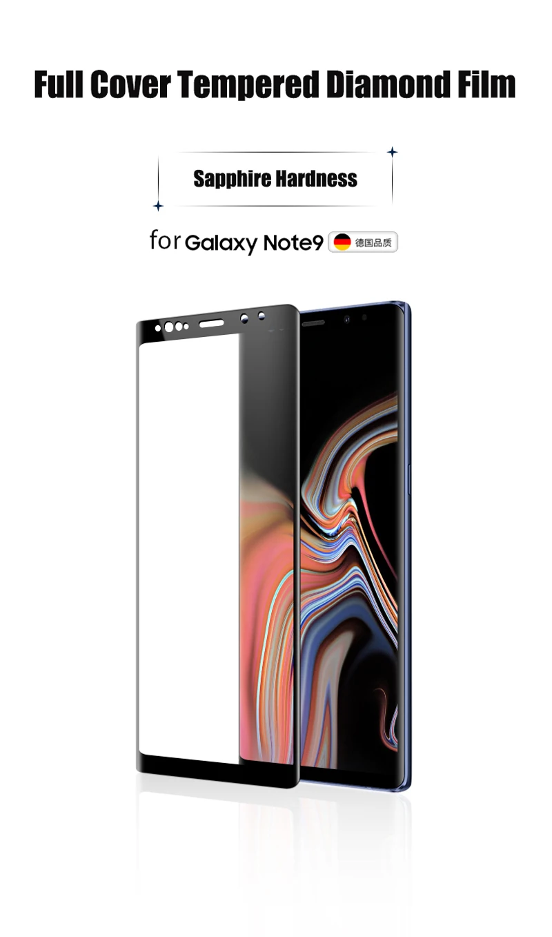 6D полностью наклеиваемая поверхность Экран протектор для samsung S8 S9 плюс полный клей для Galaxy Note 8 S7 край накладка из закаленного стекла Note 9