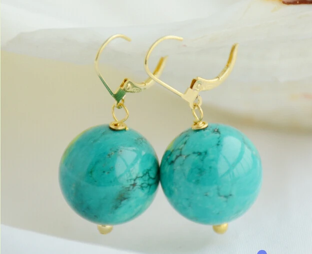 Бесплатная доставка&gt &gt&gt&gt серьги-подвески S1804 с натуральным круглым зеленым