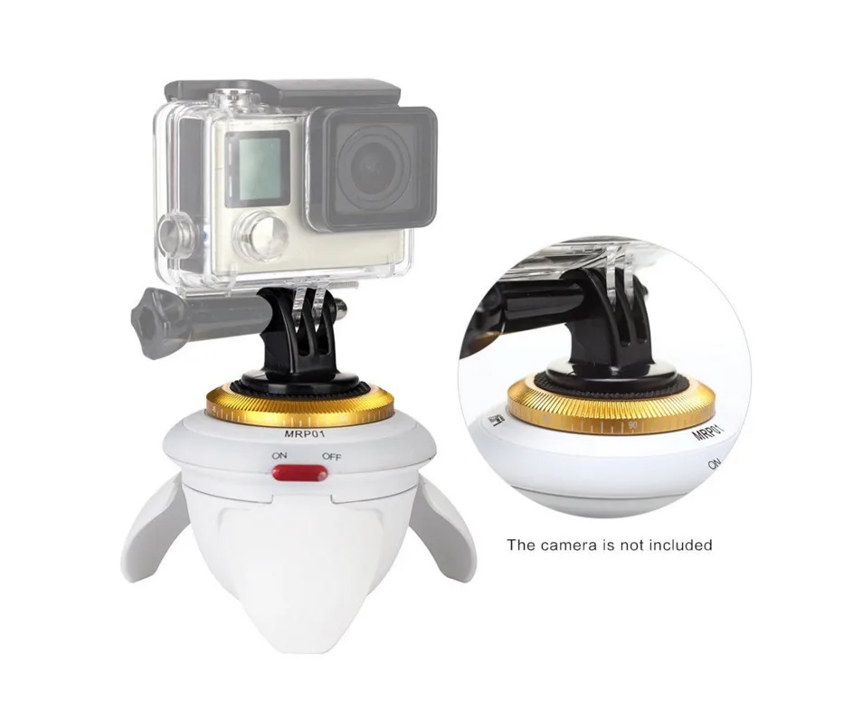 AFI MRP01 Electric Panorama 360 Rotation Time Lapse Tripod Head with Remote Control for Gopro /iPhone/SLR Camera/Selfie Stick|tripod head|rotating