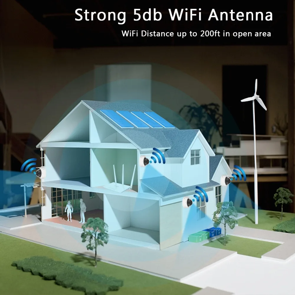 BESDER Wi Fi CamHi APP ONVIF IP камера 1080P 720P микрофон аудио ночного видения антивандальный