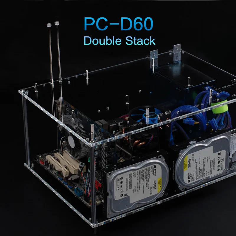 qdiy pc d60 на продаже персонализированных прозрачный акриловый водной охлажденный