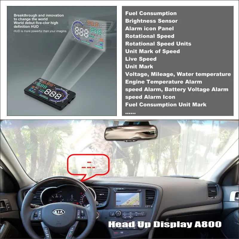 Автомобильный HUD Дисплей для KIA K5/Optima 2009 2019 OBD/OBD2/OBDII/OBD II/OBD 2 Автомобильные