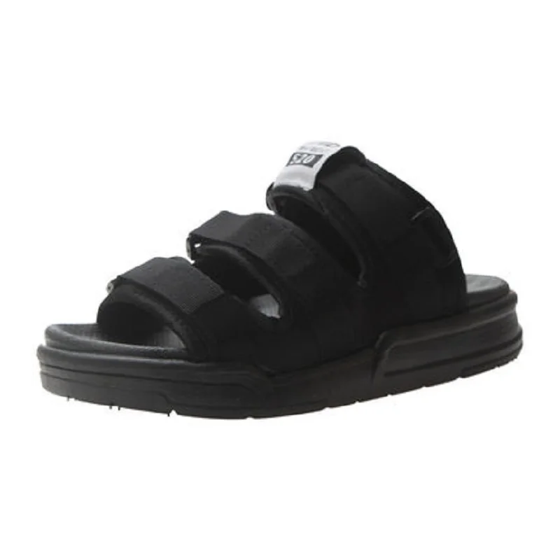 2019 new summer platform sandals women's flat open toe casual black | Обувь