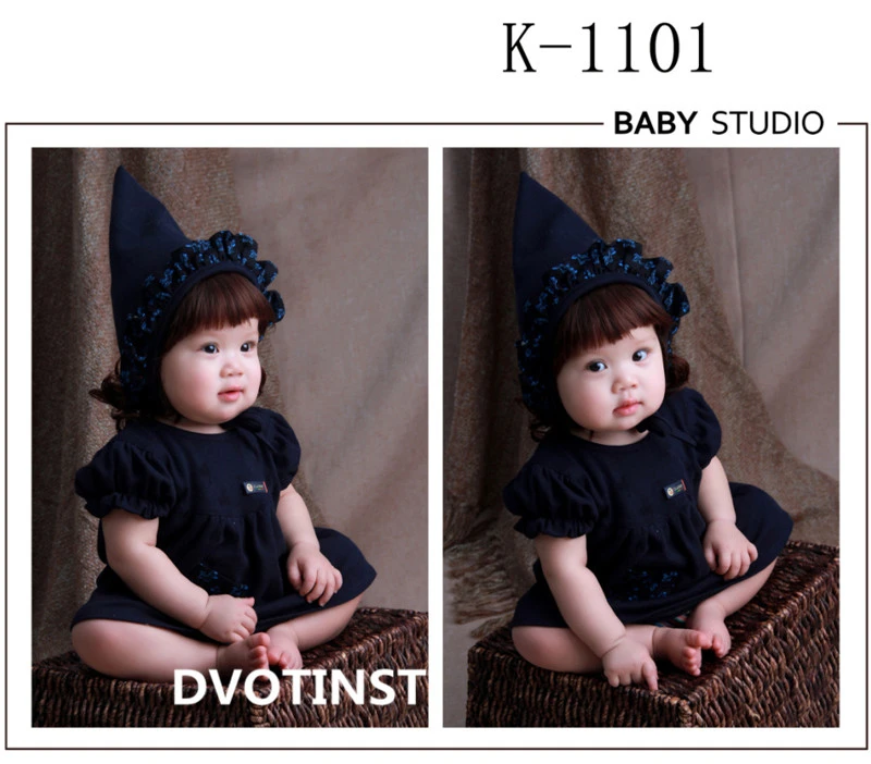 Dvotinst реквизит для фотосъемки новорожденных наряды шапка маленьких девочек и