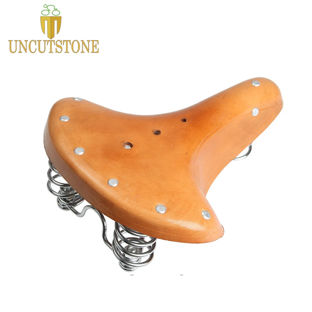 Ретро седло для велосипеда с фиксированной спинкой велосипедное одной скоростью