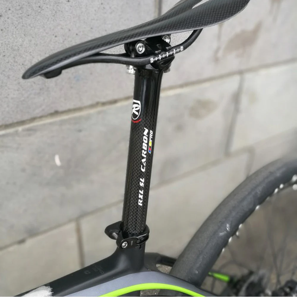 RXL SL cycleseat Post Carbon MTB 27 2/30 8 мм 3K глянцевый 350/400 Черный Сверхлегкий полностью