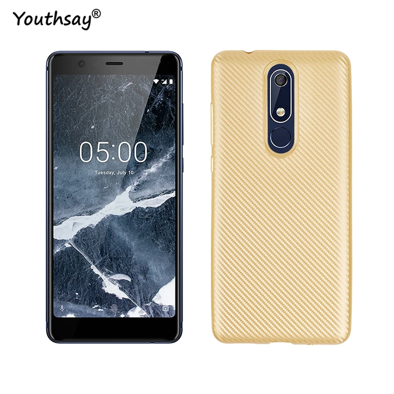 Чехол для Nokia 5 1 роскошный мягкий силиконовый чехол телефона 2018 задняя крышка