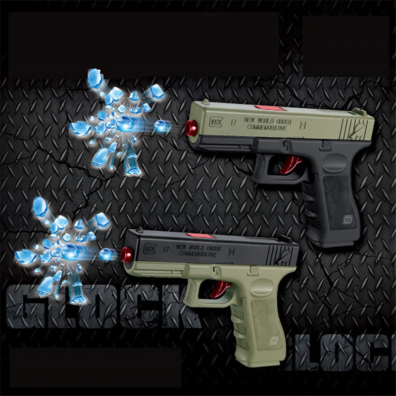 Пластик гель мяч пистолет Glock 6 мм Диаметр водяного игрушечные пули чехол