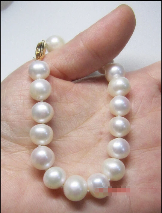 AAA noble natural 10-11mm Australian south sea white pearl bracelet 7.5 inch 14k@^Noble style Natural Fine jewe SHIPPING 5.25 | Украшения и