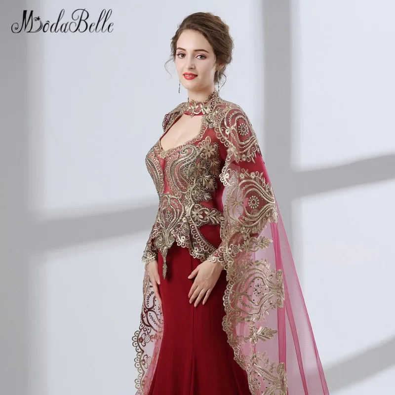 Modabelle мусульманское женское вечернее платье накидка с длинным рукавом Caftan Marocaine