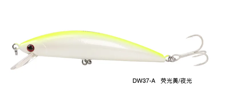 TSURINOYA Тонущая приманка гольян 120mm40g Glide Bait Groove Hook рыболовные приманки isca Artificiail Para Pesca Bass Vobler Leurre Souple - Цвет: DW37 A