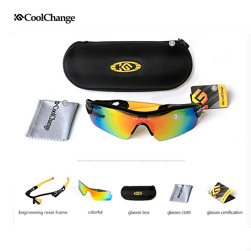 CoolChange велосипедные очки для спорта на открытом воздухе солнцезащитные MTB