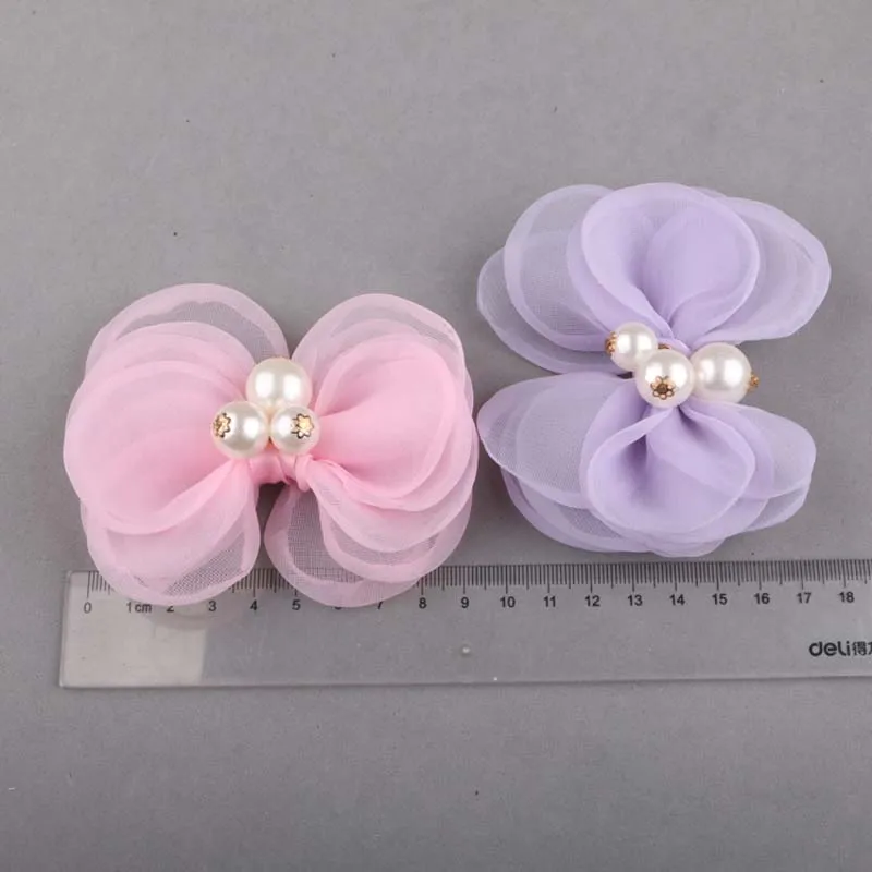 Заколка на волосы для домашних животных Большой pearl носовой зажим для волос Тедди Бизон Йоркширский Мальтийская болонка волос зажим, аксессуар для волос