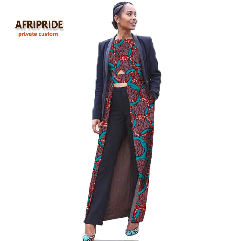 Женское платье в африканском стиле элегантное длиной до щиколотки из