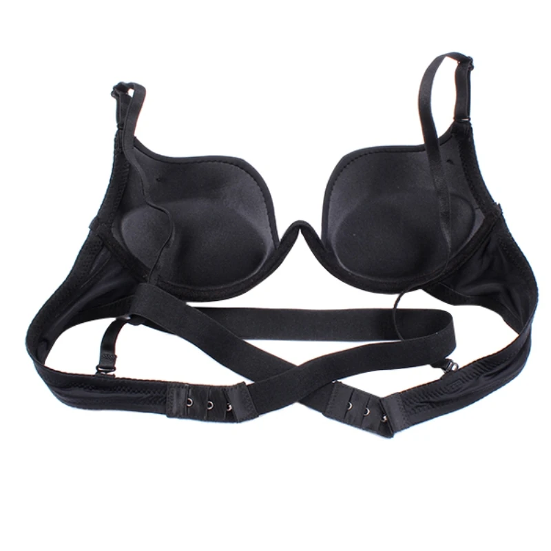 

Sexy Women Bra Deep U Low Cut Super Push Up Backless Bras Brassiere Sutian Underwear Bralette Sujetador