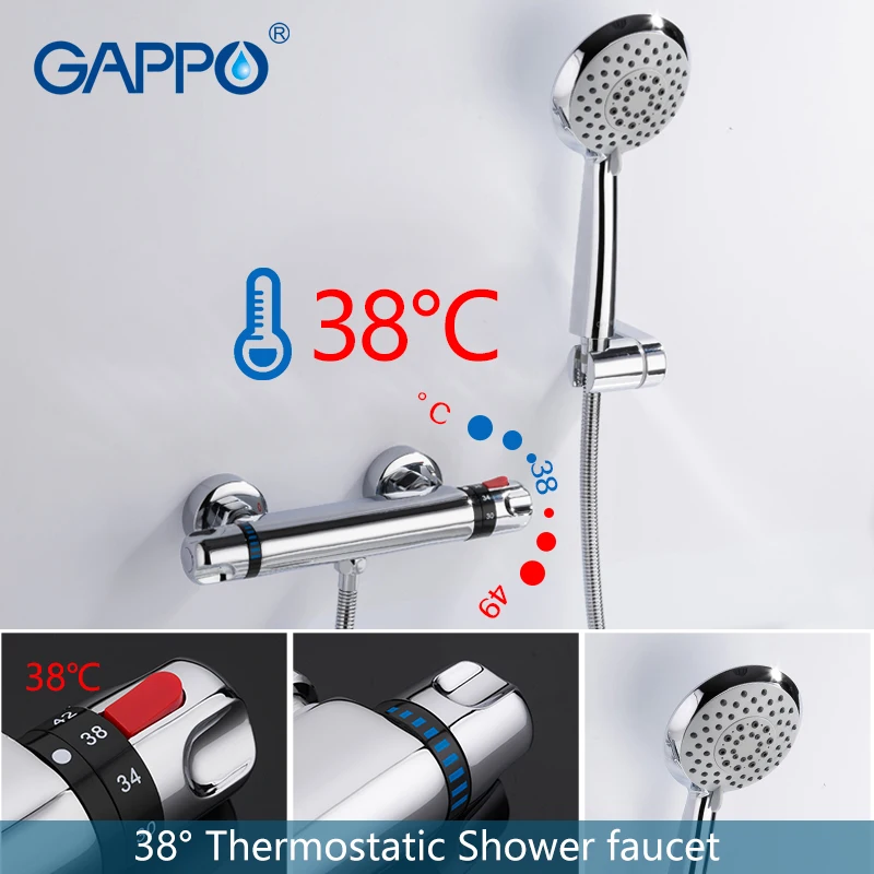 

GAPPO Bathtub faucet bathroom mixer bath shower taps rainfall shower waterfall thermostatic shower faucets sink preorder