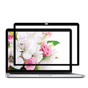 Защитная пленка для экрана высокой четкости без пузырьков с черной рамкой для Apple MacBook Pro 15,4 дюйма с дисплеем Retina (модель: A1398)