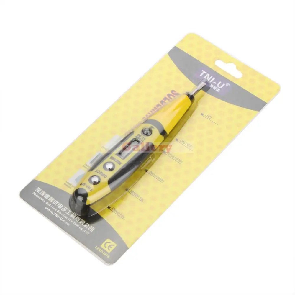 TU-D99C Multifunctional Digital AC/DC Voltage Tester Pen Continuity 12-250V W/ LCD Display &amp Indicator Lamp | Инструменты