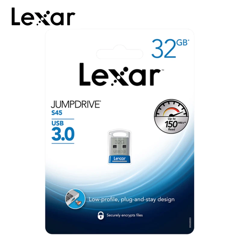 100% Оригинальный Lexar JumpDrive S45 UBS 3 0 флеш накопитель 32 Гб 64 128 ГБ U Диск