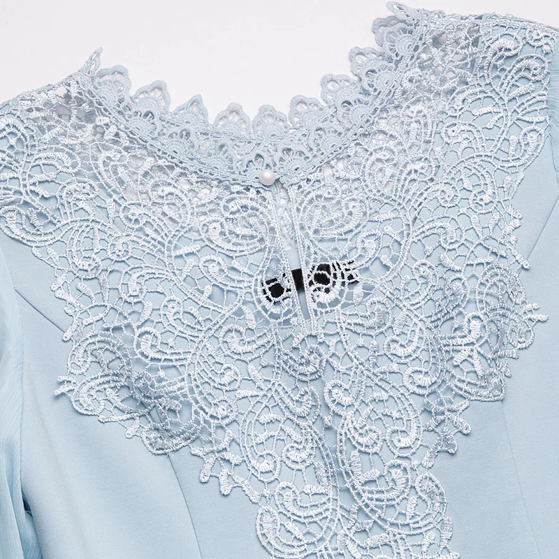 L/XL/5XL Брендовое женское кружевное платье с вышивкой Короткие осенние платья а