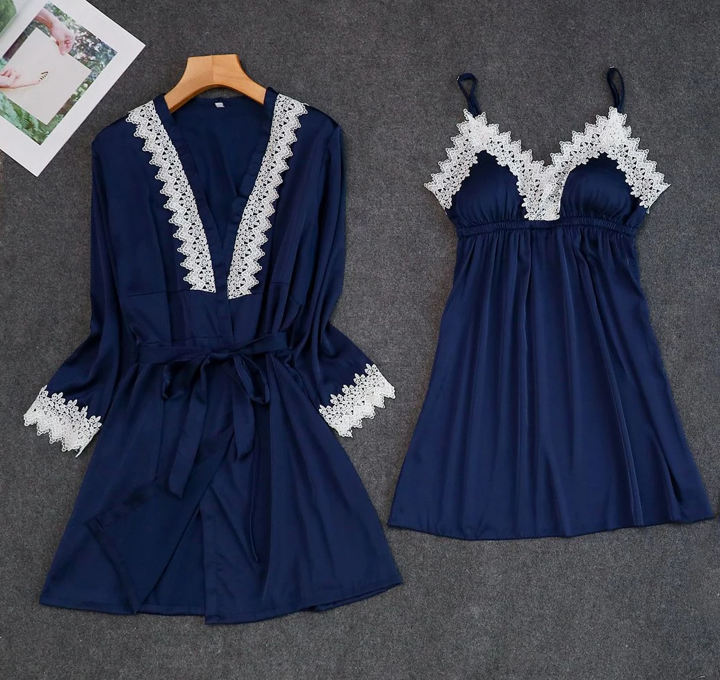 Серые женские пижамные комплекты из 2 предметов на бретельках домашняя одежда