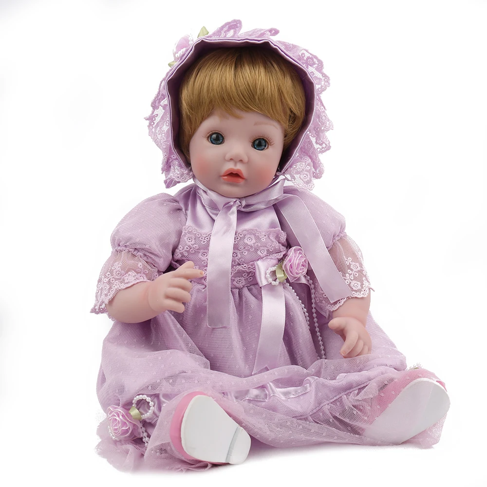 KAYDORA Кукла Reborn Baby виниловый корпус 18 дюймов 45 см кукла игрушки для девочек и