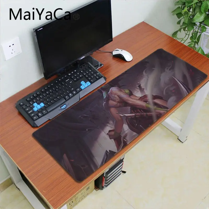 Maiyaca My Favorite Akali League of legends игровой коврик для мыши Коврик для клавиатуры - Цвет: Lock Edge 30x60cm