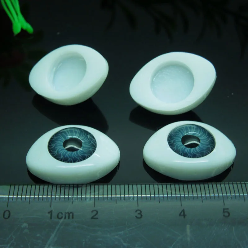20 шт. (10 пар) полупластиковые кукольные глаза серого цвета BJD Eyes овальные куклы