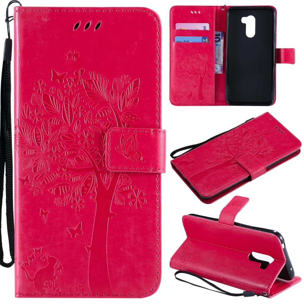 Кожаные чехлы с рамкой и отделением для карт для Fundas Xiaomi 5X6 7 8 Mix 2 Poco F1 Redmi 3S 6 Pro Note 4 4X с изображением дерева чехлы С Откидывающейся Крышкой D06Z