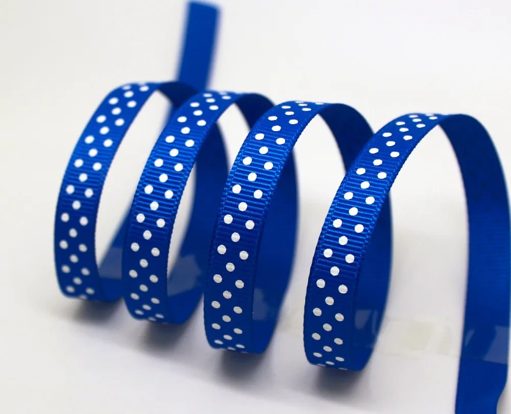 PPCrafts Буле точка ribon 3/8 &quot9 мм Grosgrain ленты печатных горошек 50 ярдов/рулон | Дом и сад
