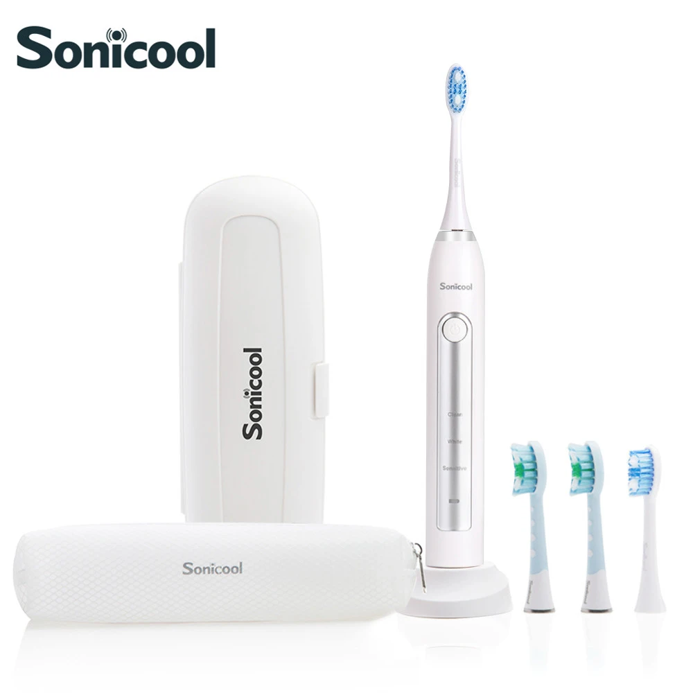 Электрическая зубная щетка Sonicool 051B с зарядкой от USB ультразвуковые вибрационные