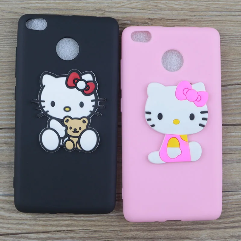 Милый мультфильм Минни чехол для Xiaomi Redmi 4X Hongmi случаях стежка рисунок Hello Kitty Микки