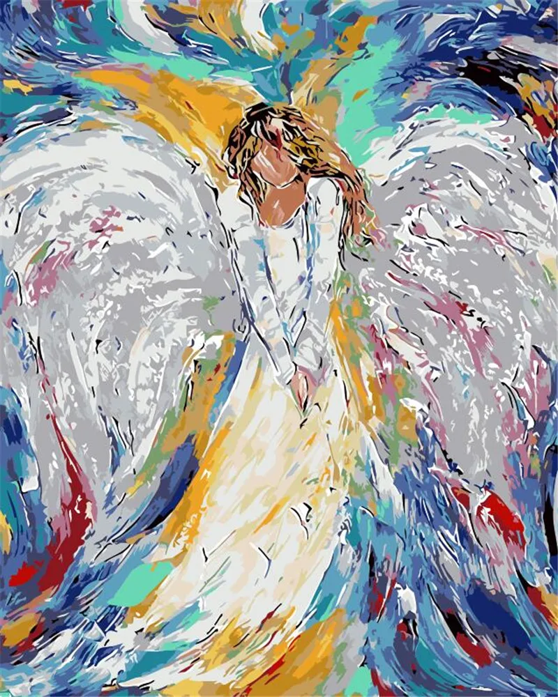 Набор для рисования по номерам на холсте Танцующая девушка|wall art|figure paintingpicture drawing